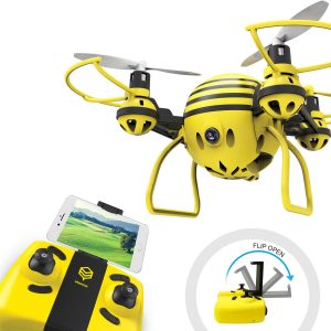 HASAKEE FPV RC Drones quadrocopters with HD WiFi Camera, Yellow